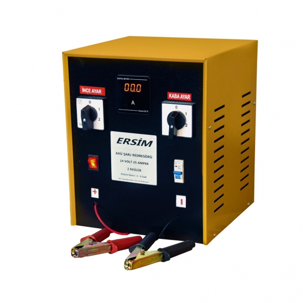 ERSIM 24VOLT 25 AMPER 2 AKÜLÜK AKÜ ŞARJ REDRESÖRÜ